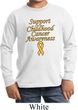 Support Childhood Cancer Awareness Kids Long Sleeve