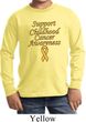 Support Childhood Cancer Awareness Kids Long Sleeve