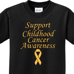 Support Childhood Cancer Awareness Kids Shirts