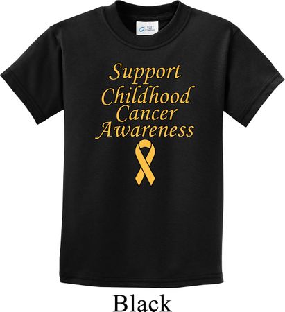 Support Childhood Cancer Awareness Kids T-shirt