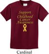 Support Childhood Cancer Awareness Kids T-shirt