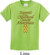 Support Childhood Cancer Awareness Kids T-shirt