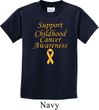 Support Childhood Cancer Awareness Kids T-shirt