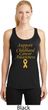 Support Childhood Cancer Awareness Ladies Dry Wicking Racerback