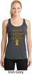 Support Childhood Cancer Awareness Ladies Dry Wicking Racerback