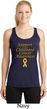 Support Childhood Cancer Awareness Ladies Dry Wicking Racerback