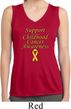 Support Childhood Cancer Awareness Ladies Dry Wicking Sleeveless Shirt