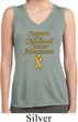 Support Childhood Cancer Awareness Ladies Dry Wicking Sleeveless Shirt