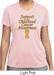 Support Childhood Cancer Awareness Ladies Dry Wicking T-shirt