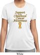 Support Childhood Cancer Awareness Ladies Dry Wicking T-shirt