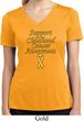 Support Childhood Cancer Awareness Ladies Dry Wicking V-neck