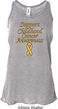 Support Childhood Cancer Awareness Ladies Flowy Racerback