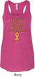 Support Childhood Cancer Awareness Ladies Flowy Racerback