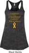 Support Childhood Cancer Awareness Ladies Flowy Racerback