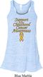 Support Childhood Cancer Awareness Ladies Flowy Racerback