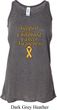Support Childhood Cancer Awareness Ladies Flowy Racerback