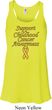 Support Childhood Cancer Awareness Ladies Flowy Racerback