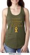 Support Childhood Cancer Awareness Ladies Ideal Racerback