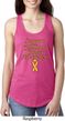 Support Childhood Cancer Awareness Ladies Ideal Racerback