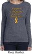 Support Childhood Cancer Awareness Ladies Long Sleeve