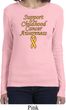 Support Childhood Cancer Awareness Ladies Long Sleeve