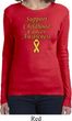Support Childhood Cancer Awareness Ladies Long Sleeve