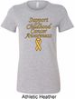 Support Childhood Cancer Awareness Ladies Longer Length Shirt
