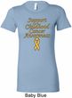 Support Childhood Cancer Awareness Ladies Longer Length Shirt