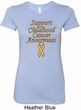 Support Childhood Cancer Awareness Ladies Longer Length Shirt