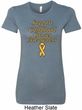 Support Childhood Cancer Awareness Ladies Longer Length Shirt