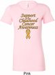 Support Childhood Cancer Awareness Ladies Longer Length Shirt