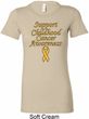 Support Childhood Cancer Awareness Ladies Longer Length Shirt