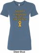Support Childhood Cancer Awareness Ladies Longer Length Shirt