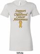 Support Childhood Cancer Awareness Ladies Longer Length Shirt