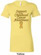 Support Childhood Cancer Awareness Ladies Longer Length Shirt