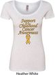 Support Childhood Cancer Awareness Ladies Scoop Neck