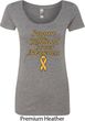 Support Childhood Cancer Awareness Ladies Scoop Neck