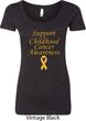Support Childhood Cancer Awareness Ladies Scoop Neck