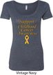 Support Childhood Cancer Awareness Ladies Scoop Neck