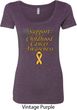 Support Childhood Cancer Awareness Ladies Scoop Neck