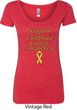 Support Childhood Cancer Awareness Ladies Scoop Neck