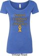 Support Childhood Cancer Awareness Ladies Scoop Neck