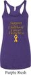 Support Childhood Cancer Awareness Ladies Tri Blend Racerback