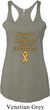 Support Childhood Cancer Awareness Ladies Tri Blend Racerback