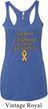 Support Childhood Cancer Awareness Ladies Tri Blend Racerback