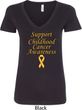 Support Childhood Cancer Awareness Ladies V-Neck