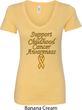 Support Childhood Cancer Awareness Ladies V-Neck