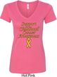 Support Childhood Cancer Awareness Ladies V-Neck