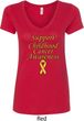 Support Childhood Cancer Awareness Ladies V-Neck