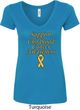 Support Childhood Cancer Awareness Ladies V-Neck